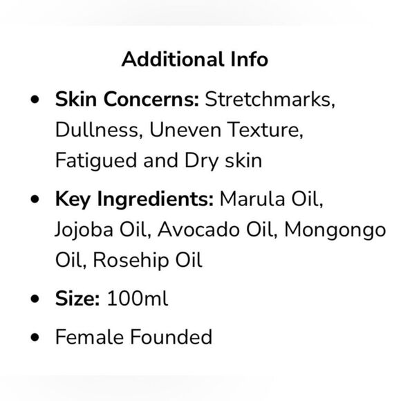 NEW … AFRICAN BOTANICS Stretch Mark Botanical Body Oil - Picture 6 of 6
